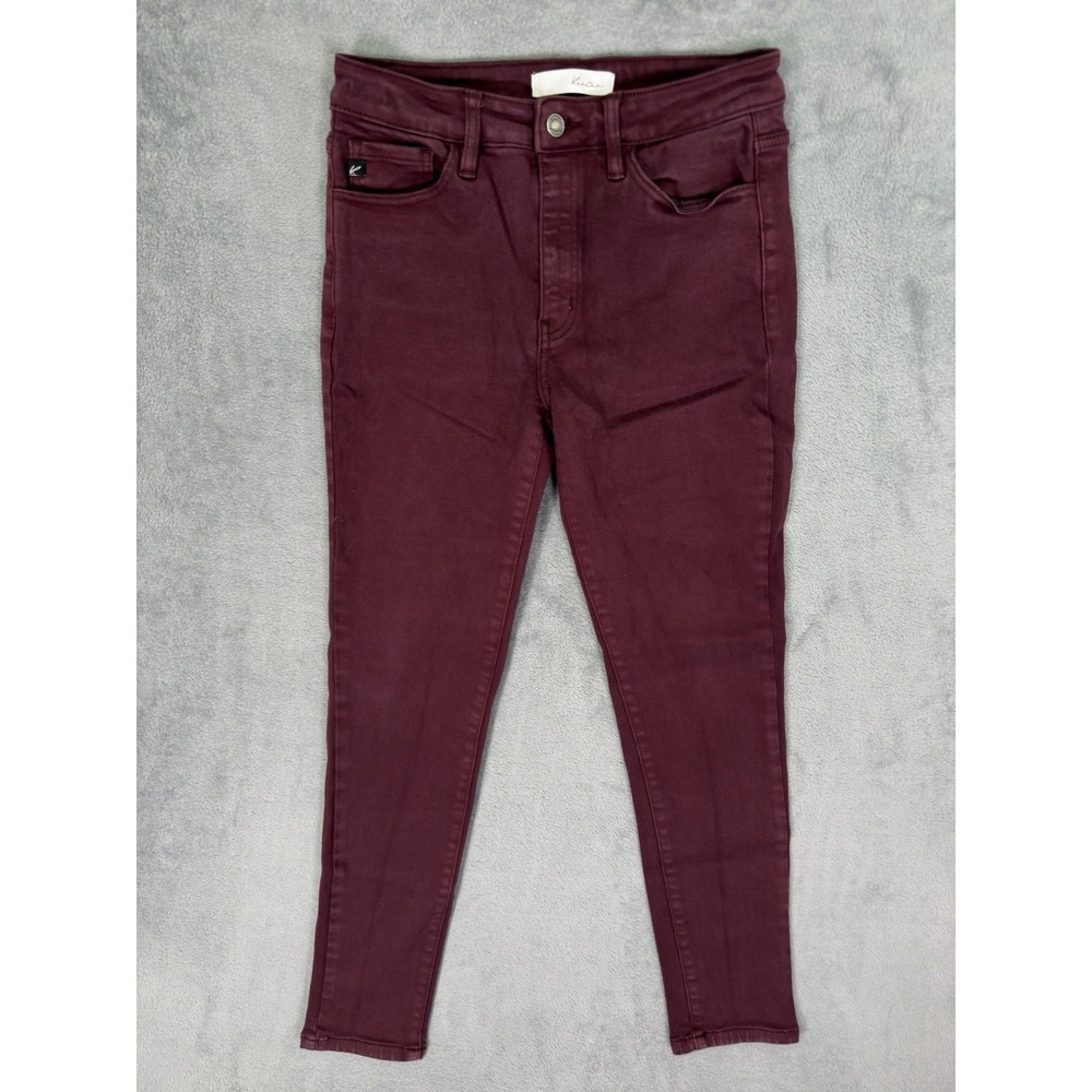 KanCan Jeans Womens 28 Purple Eggplant Super Skinny Mid Rise Stretch